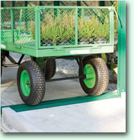 Many greenhouses on the market have a step at the doorway, which can be inconvenient, and also a trip hazard. The Robinsons design has an extremely low threshold, making it perfect for wheelchair and wheelbarrow access 