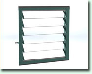 Optional 6 slat louvres 